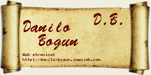 Danilo Bogun vizit kartica